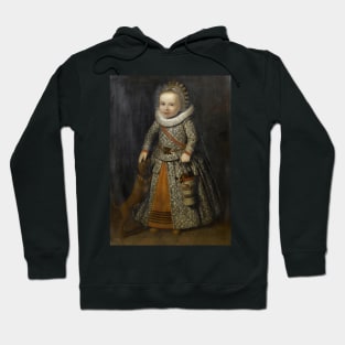 Portrait of a Young Girl in an embroidered dress by Cornelis de Vos Hoodie